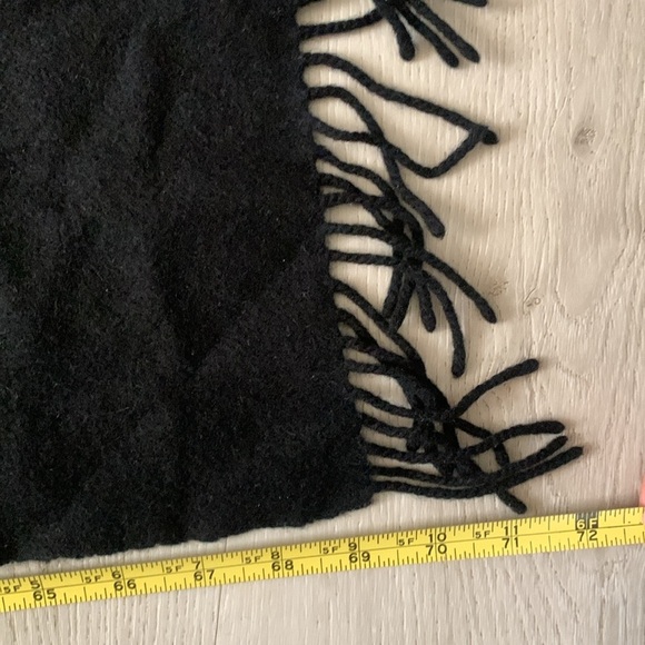 Nordstrom 100% Cashmere unisex scarf Winter Office Preppy Casual black‎ - Picture 6 of 6